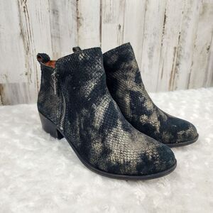 Lucky Brand Basel Leather Ankle Booties Size 8.5